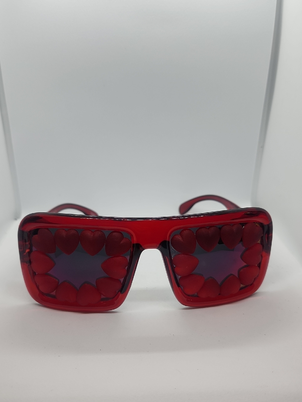 GASOLINE GLAMOUR RED HEART OF GLASS HONDO Sunglasses - Women Accessories